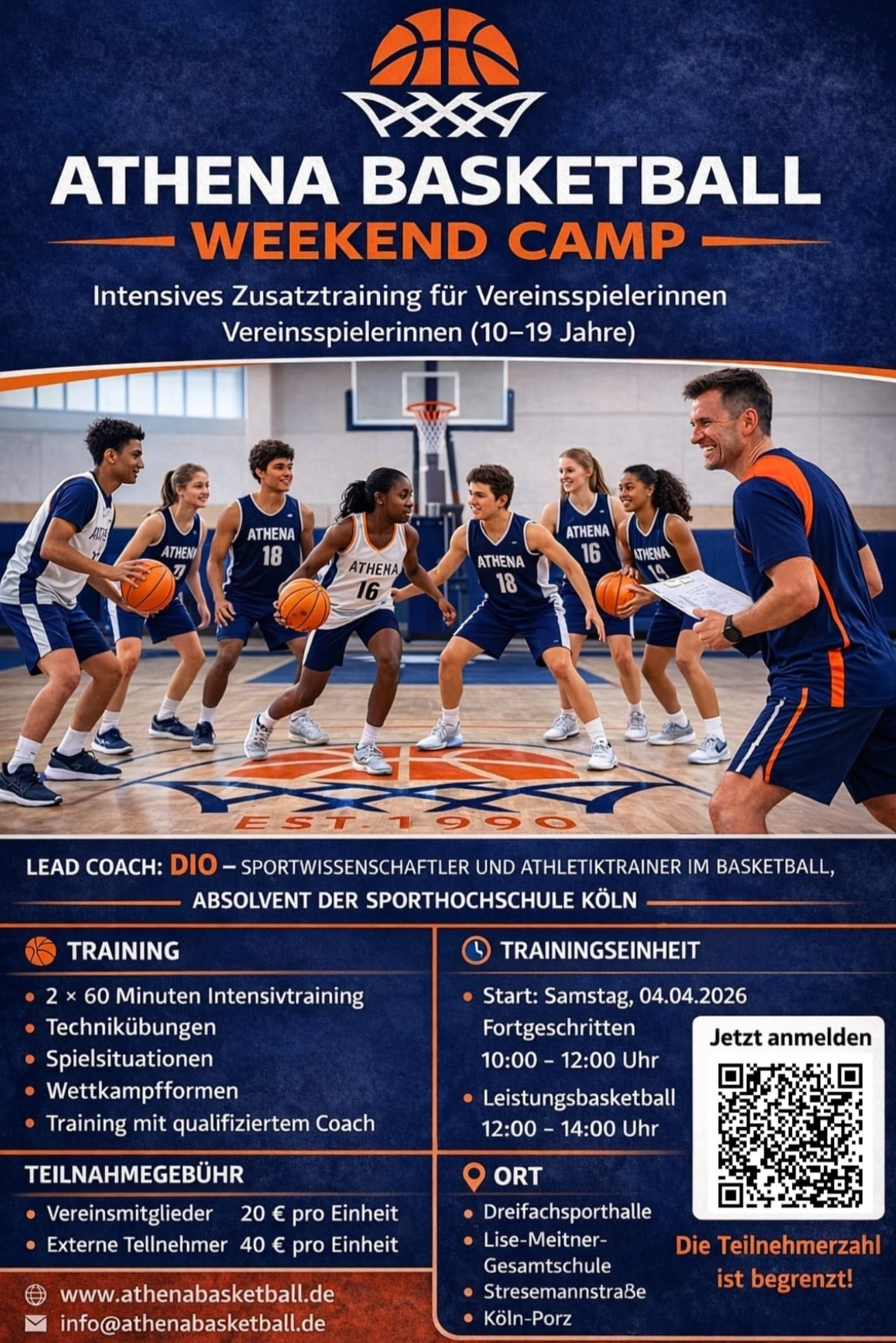 WEEKEND CAMP für jugendliche mit vereinserfahrung Ab dem 04.04.2026 und jeden SAmstag
