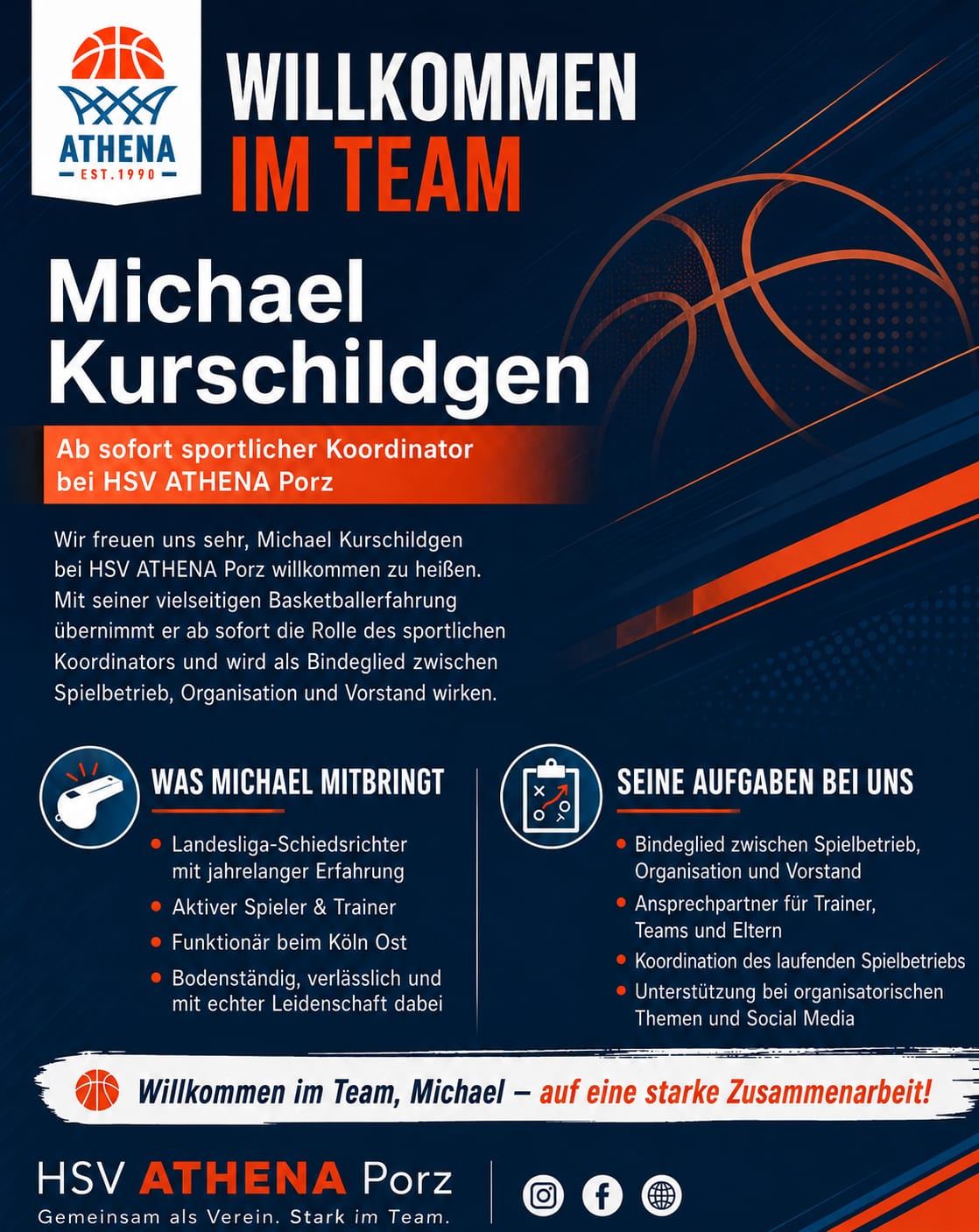 Gameplan Zukunft: unser neuer Sportkoordinator am start